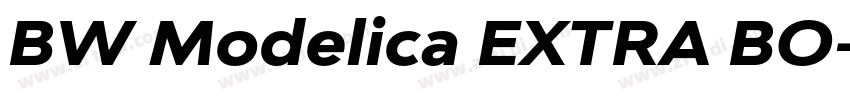 BW Modelica EXTRA BO字体转换 BW Modelica EXTRA BO字体转换